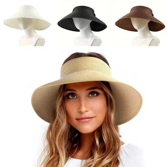 Foldable Straw Sun Visor
